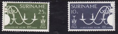 C1622 - Surinam 1968 -Biserica 2v.neuzat,perfecta stare foto
