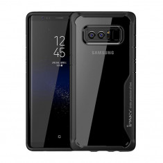 Husa Telefon Silicon + Plastic Samsung Galaxy Note 8 n950 Clear&amp;amp;amp;Black Armor Ipaky foto