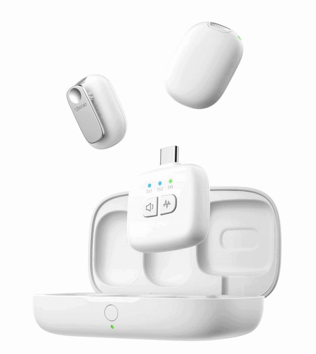 ​Set Lavaliera Microfon Wireless RX TX USB-C Ulanzi A30 Wireless Lavalier Tiny Microphone A014GBW1