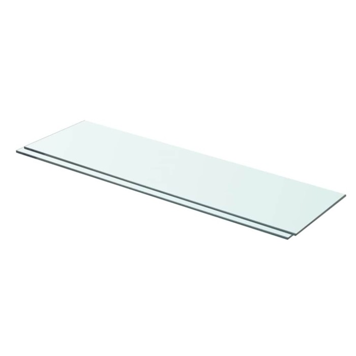 vidaXL Rafturi, 2 buc., 70 x 20 cm, panouri sticlă transparentă 3051569