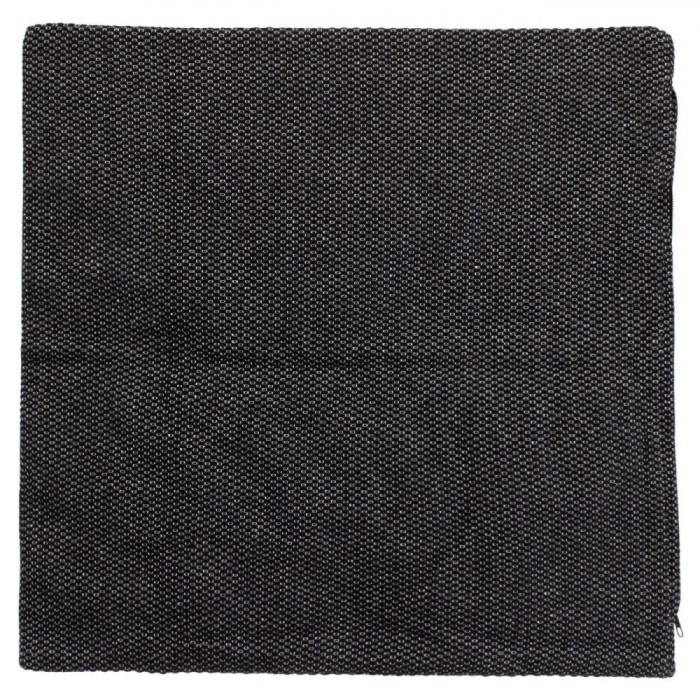 Fata de Perna Decorativa Neagra Bicolora cu Model 45x45 cm