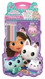 Carnetel de colorat cu creioane - Gabby's Dollhouse
