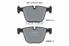 TEXTAR 2373101 Q+ set placute frana,frana disc