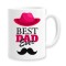 Cana alba personalizata &quot;Best dad ever&quot;, INOVATIX&reg;. 330ml
