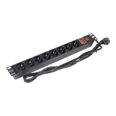 PDU 8 prize Shuko, 19&amp;#039;&amp;#039;, 1U, aluminiu cu protectie - ASYTECH Networking ASY-PDU-8 foto