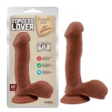 Latinul Iubitor de Topless - Dildo Realistic cu Ventuză 19 cm, Orion