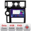 Navigatie dedicata Edonav Hummer H2 2002-2008 Android radio gps internet quad core 2+32 carplay android auto KIT-hummer2002+EDT-E309v3 CarStore Techno