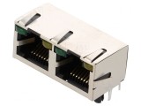 Soclu RJ45 Cat5e Ecranat Dublu cu LED 8P8C