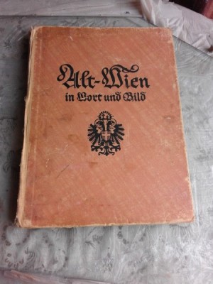 ALT WIEN IN WORT UND BILD - HANS TIETZE (CARTE IN LIMBA GERMANA) foto