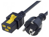 Cablu Alimentare 16A CEE 7/7 la IEC C19 6m Blocare PVC