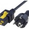 Cablu Alimentare 16A CEE 7/7 la IEC C19 6m Blocare PVC