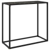 Gossi masa consola, negru, 80x35x75 cm, sticla securizata