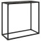 Gossi masa consola, negru, 80x35x75 cm, sticla securizata