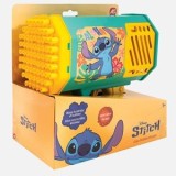 Pistol pentru baloane de săpun cu lumină, Set cu soluție și baterie, Galben, CMCLASS