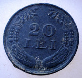 7.043 ROMANIA WWII MIHAI I 20 LEI 1943, Zinc