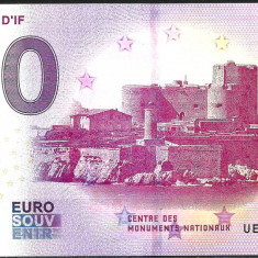 !!! 0 EURO SOUVENIR - FRANTA , MARSILIA , CHATEAU D' IF - 2019.1 - UNC