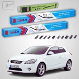 Cumpara ieftin Ștergătoare Kia Pro Ceed I ED 2008-2009 | Set Față și Spate Flat Premium &ndash; TeamCar&reg;