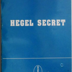 Hegel secret – Jacques D'Hondt