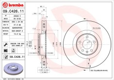 BREMBO 09.C426.11 PRIME LINE - UV Coated Disc frana