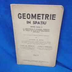 OVIDIU TINO - GEOMETRIE IN SPATIU PTR. CLASA IV A GIMNAZIILOR SI LICEELOR , 1944