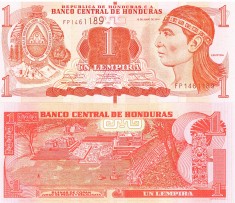Honduras 1 Lempira 2014 P-96b UNC foto