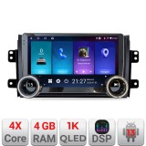 Navigatie Suzuki SX4 2006-2013 Kit-124 Edotec 4+64 10.5 inch Incell 1K android Wifi 5Ghz gps internet
