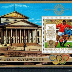 Guinea 1972 - Jocurile Olimpice Munchen, colita neuzata