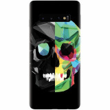 Husa silicon pentru Samsung Galaxy S10 Plus, Colorful Skull