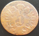Moneda 1 KREUZER - IMPERIUL HABSBURGIC, anul 1800 *cod 2175, Europa, Bronz