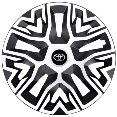 Set 4 Capace Roti 15 inchi (R15), Best Alb-Negru, Compatibile Cu Toyota foto
