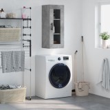 vidaXL Dulap montat pe perete, gri beton, 34,5x34x90 cm 828936