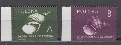POLONIA 1990 FAUNA MELCI COCHILII SERIE MNH foto