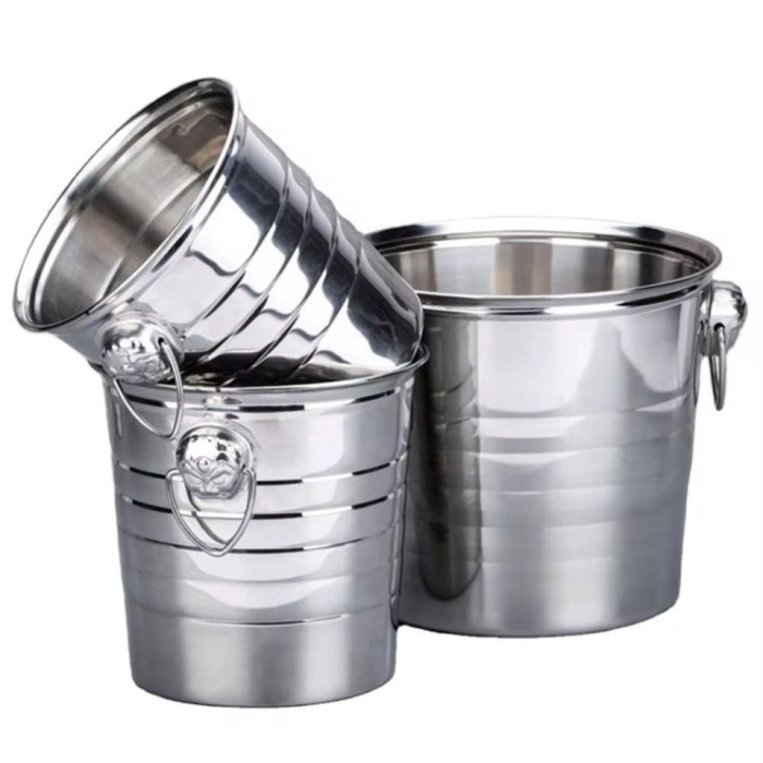Frapiera gheata inox cu manere, cleste de gheata inclus