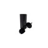Set perie wc cu suport, model diamant, negru Sepio