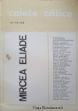 Caiete Critice 1-2/1988, Mircea Eliade - Viata Romaneasca, Beletristica, Biografii, Carte Romana 1988