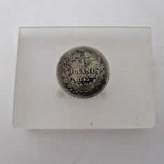 Franta 1 Franc 1845-Louis-Philippe- Argint