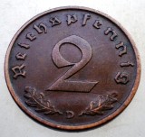 2.953 GERMANIA 2 REICHSPFENNIG 1937 D