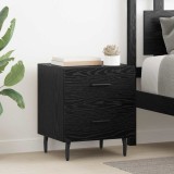 vidaXL Dulap de noapte Stejar negru 40 x 35 x 47.5 cm Lemn compozit