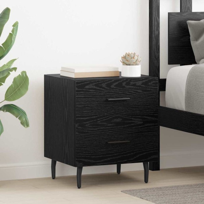 Dulap de noapte Stejar negru 40 x 35 x 47.5 cm Lemn compozit