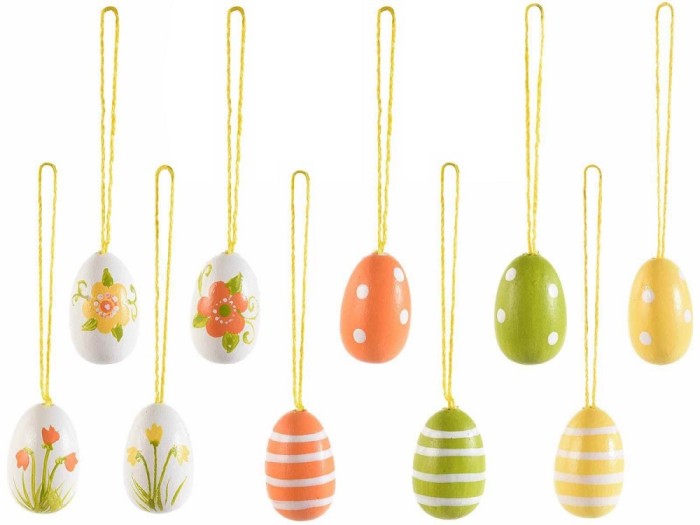 Set 24 oua decorative Paste 2x3 cm