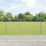 vidaXL Gard de c&acirc;mp 1.6x25 m Oțel galvanizat