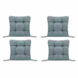 Set Perne decorative pentru scaun de bucatarie sau terasa, dimensiuni 40x40cm, culoare Gri, 4 bucati, Palmonix