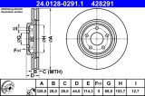 Disc frana ATE 24.0128-0291.1 Nissan Renault Koleos II X-Trail III Van