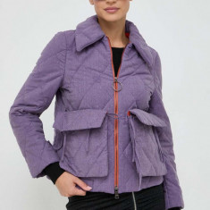 Beatrice B geaca de lana culoarea violet, de tranzitie