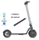 Cumpara ieftin Pachet trotineta electrica pliabila iSEN X7 Pro 2025 Argintiu, Aplicatie, BT, 10 , motor 350W, autonomie pana la 50km, pana la 32km h, baterie detasab