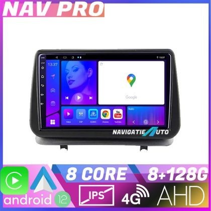 Navigatie Renault Clio 3 2005 2013 KIT Clio3 EDOTEC-LITE Android Ecran 720P Octa Core 8 128 Carplay CarStore Technology