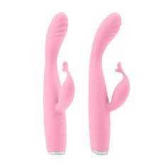 Luxe Skye - Vibrator iepuraș, roz, 18.8 cm