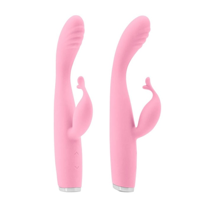 Luxe Skye - Vibrator iepuraș, roz, 18.8 cm
