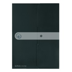 Mapa pp a4 eotg inchidere cu capsa, negru opac,capacitate 20mm
