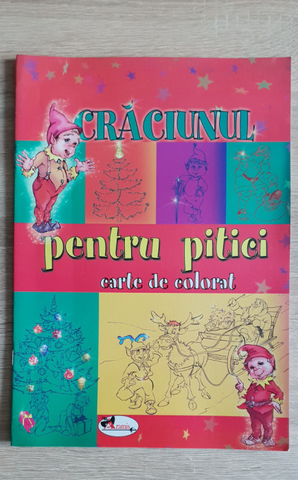 Crăciunul pentru pitici (carte de colorat)